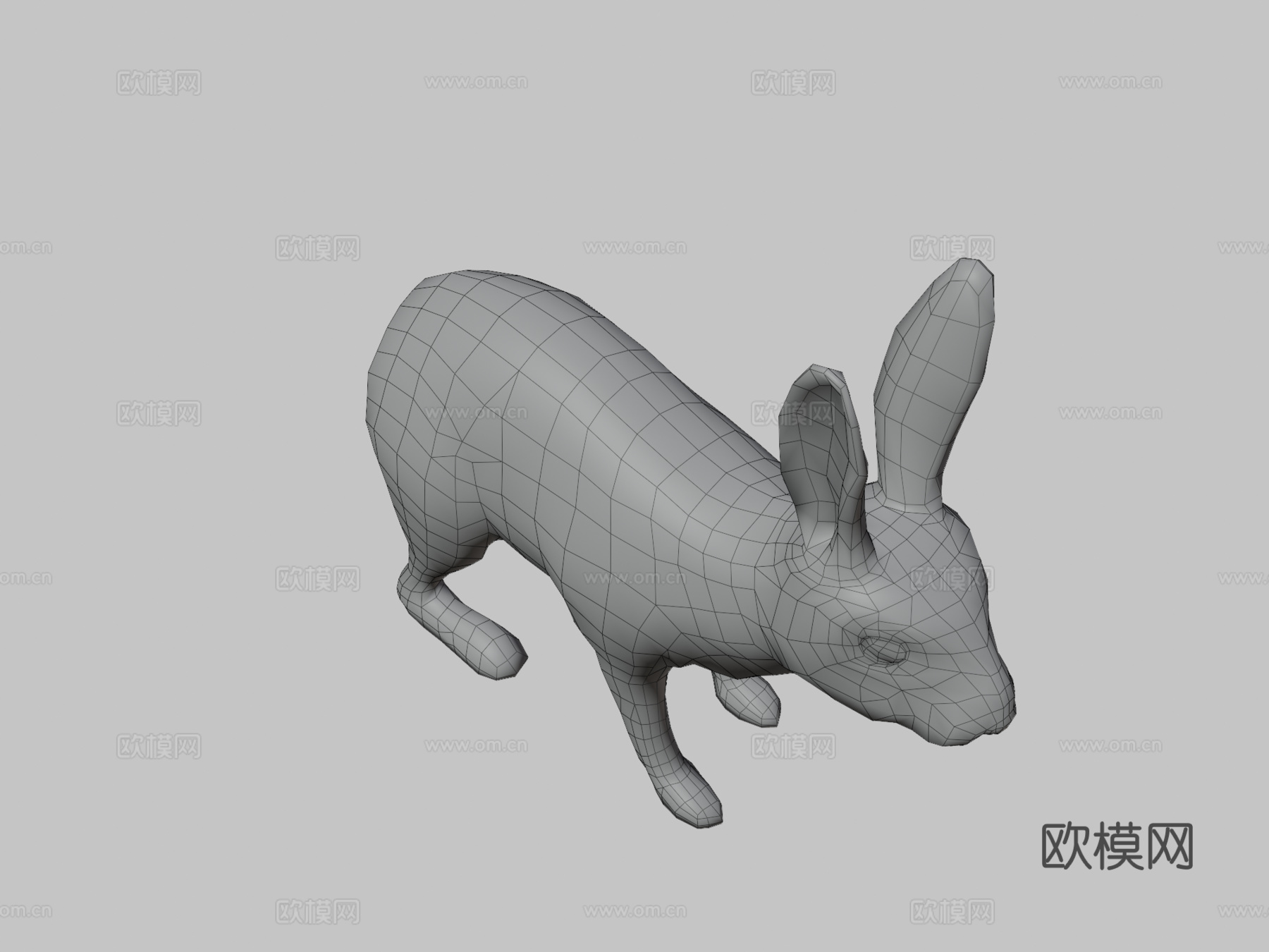 野兔su模型下载（渲染图3）