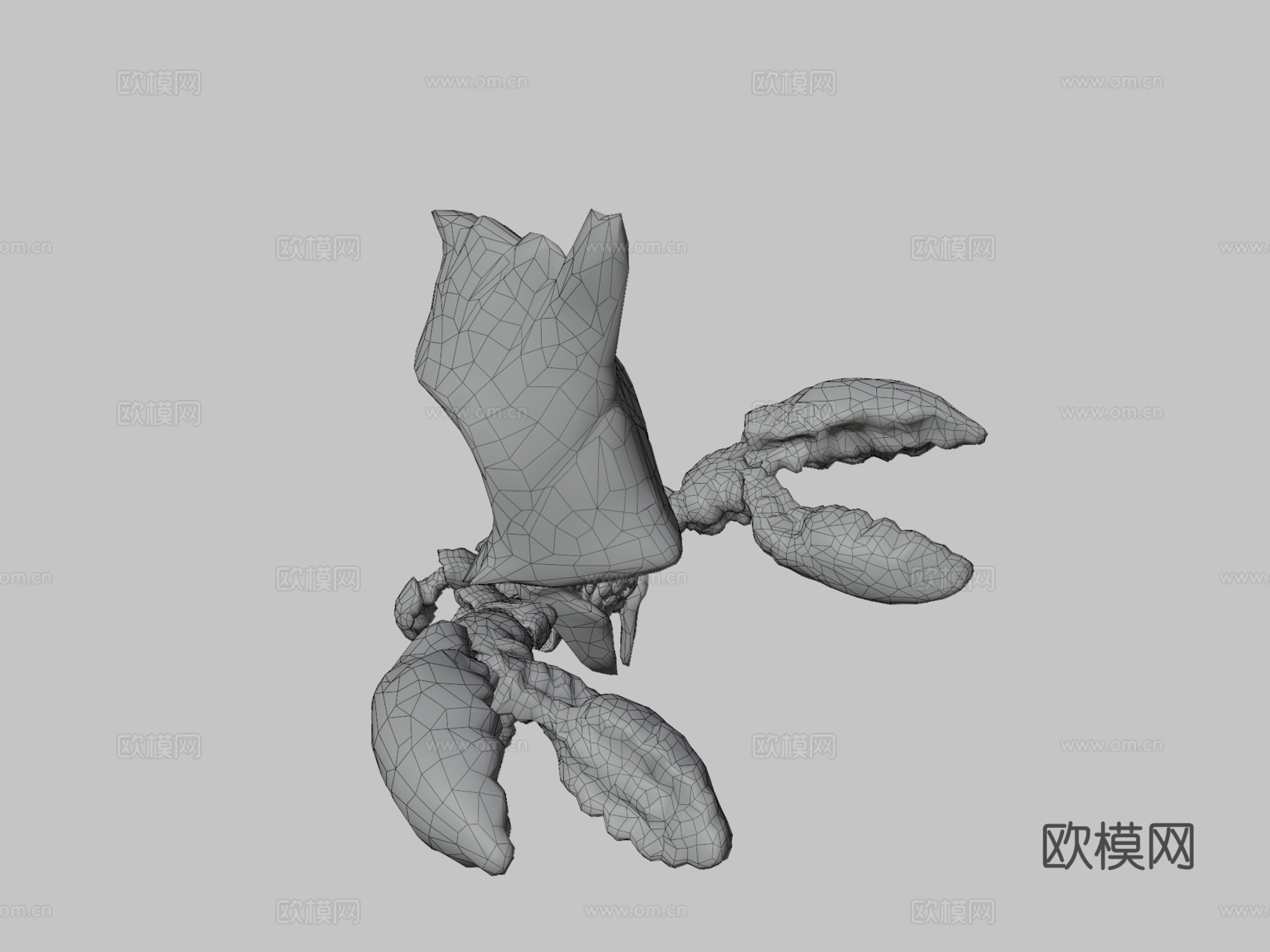 生物盒螃蟹su模型