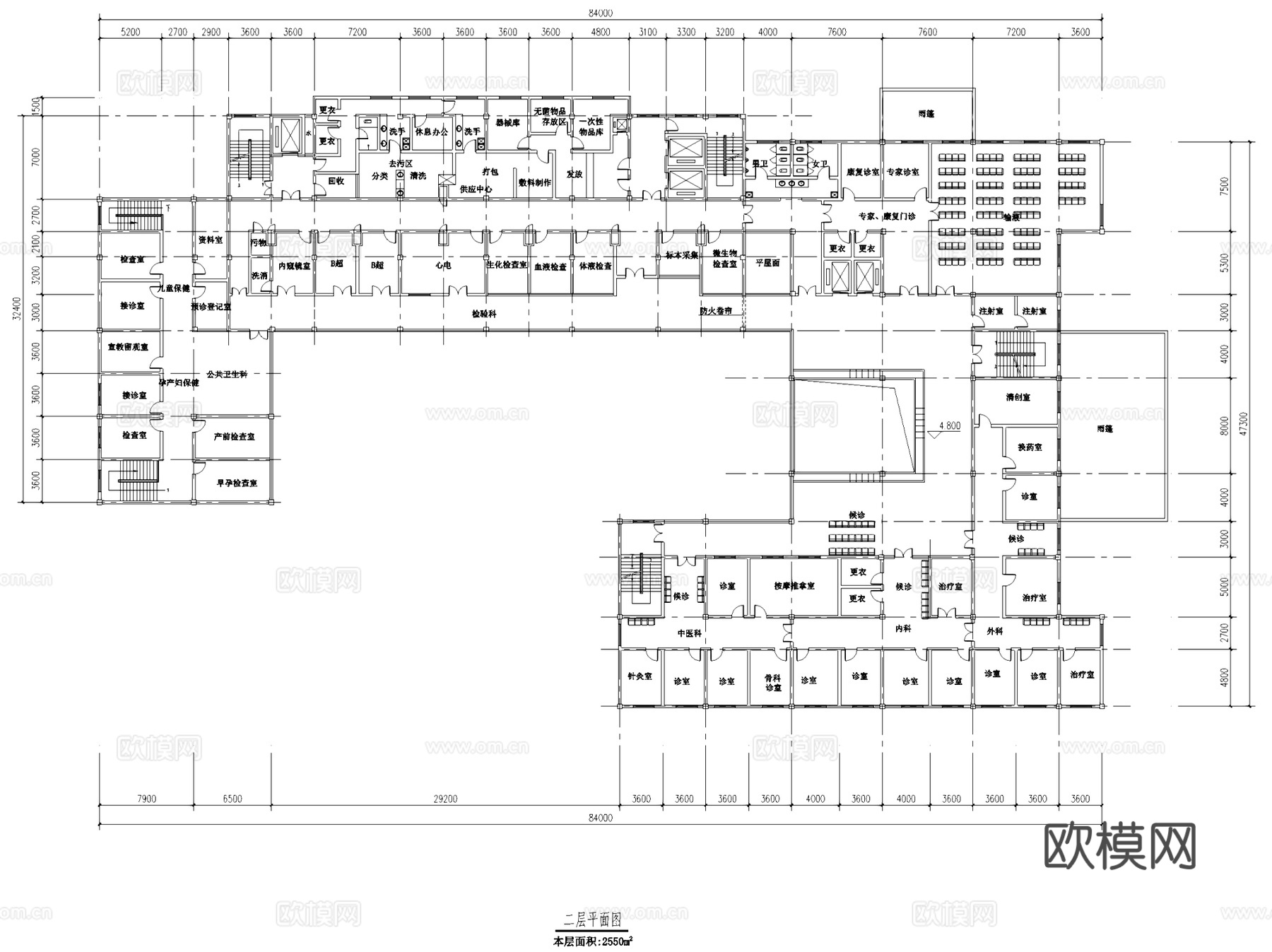嵊州甘霖镇中心卫生院医疗建筑规划CAD施工图集+文本cad施工图