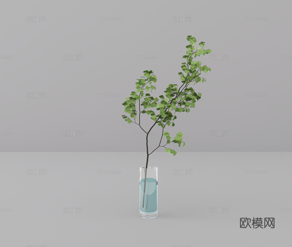 花瓶植物su模型
