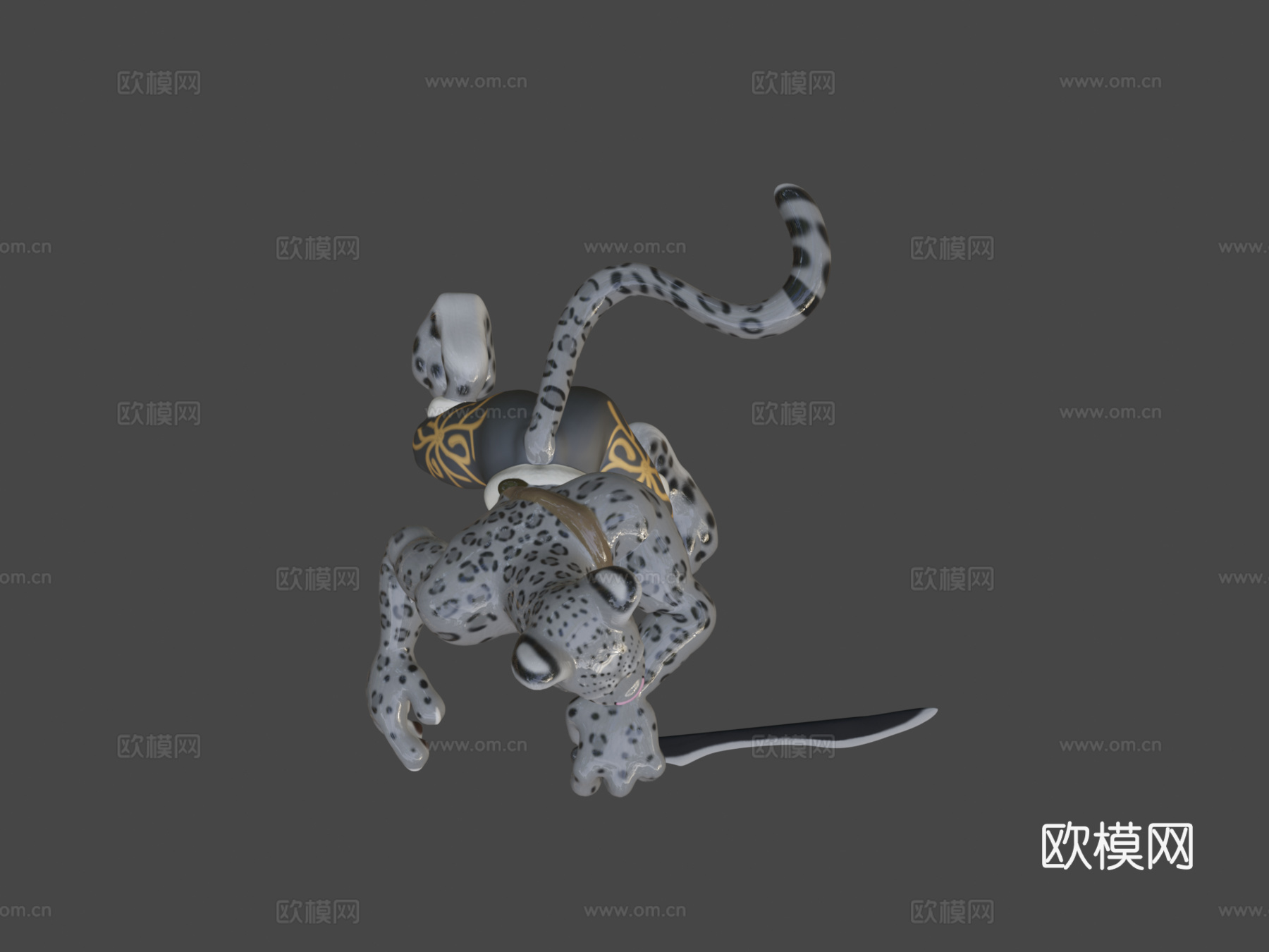 雪豹su模型下载（渲染图7）