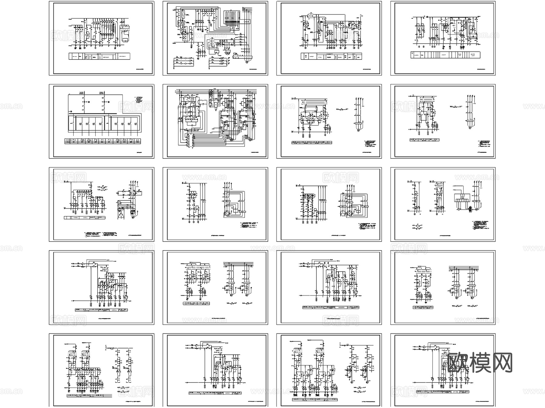 设备控制图建筑设计电气CAD施工图 电气图纸cad施工图