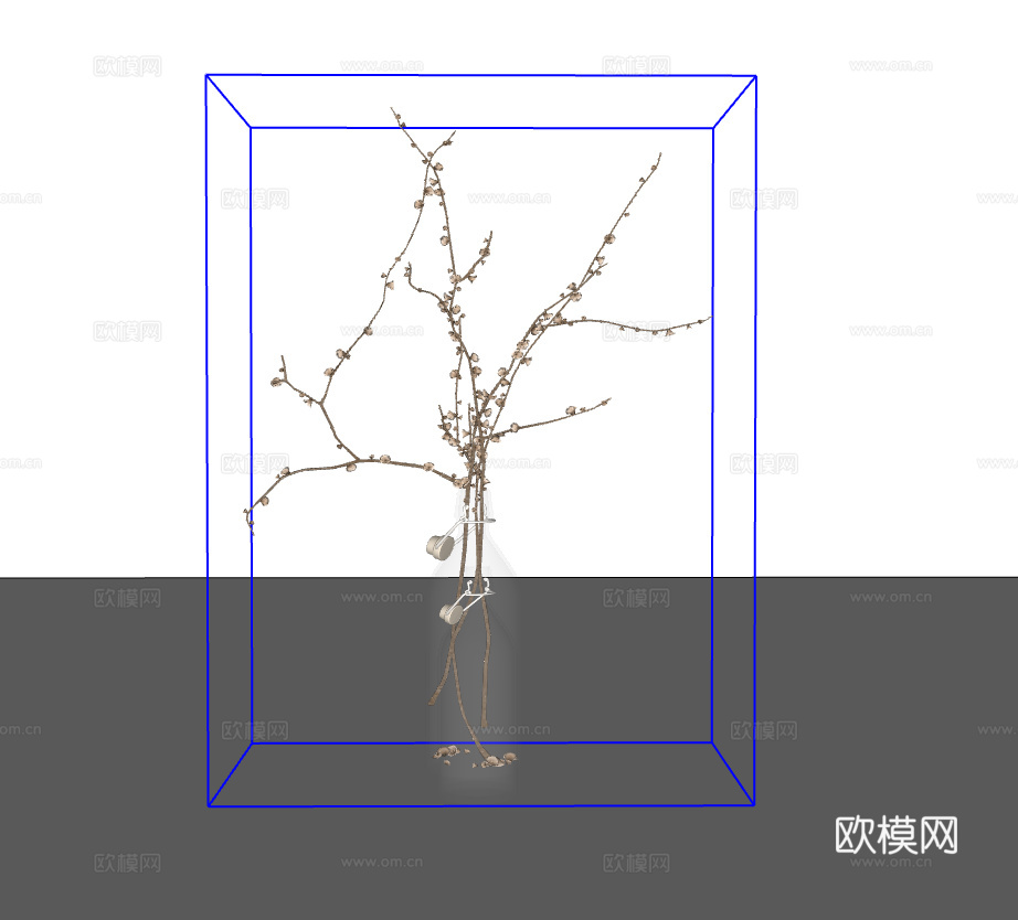 玻璃瓶植物·su模型