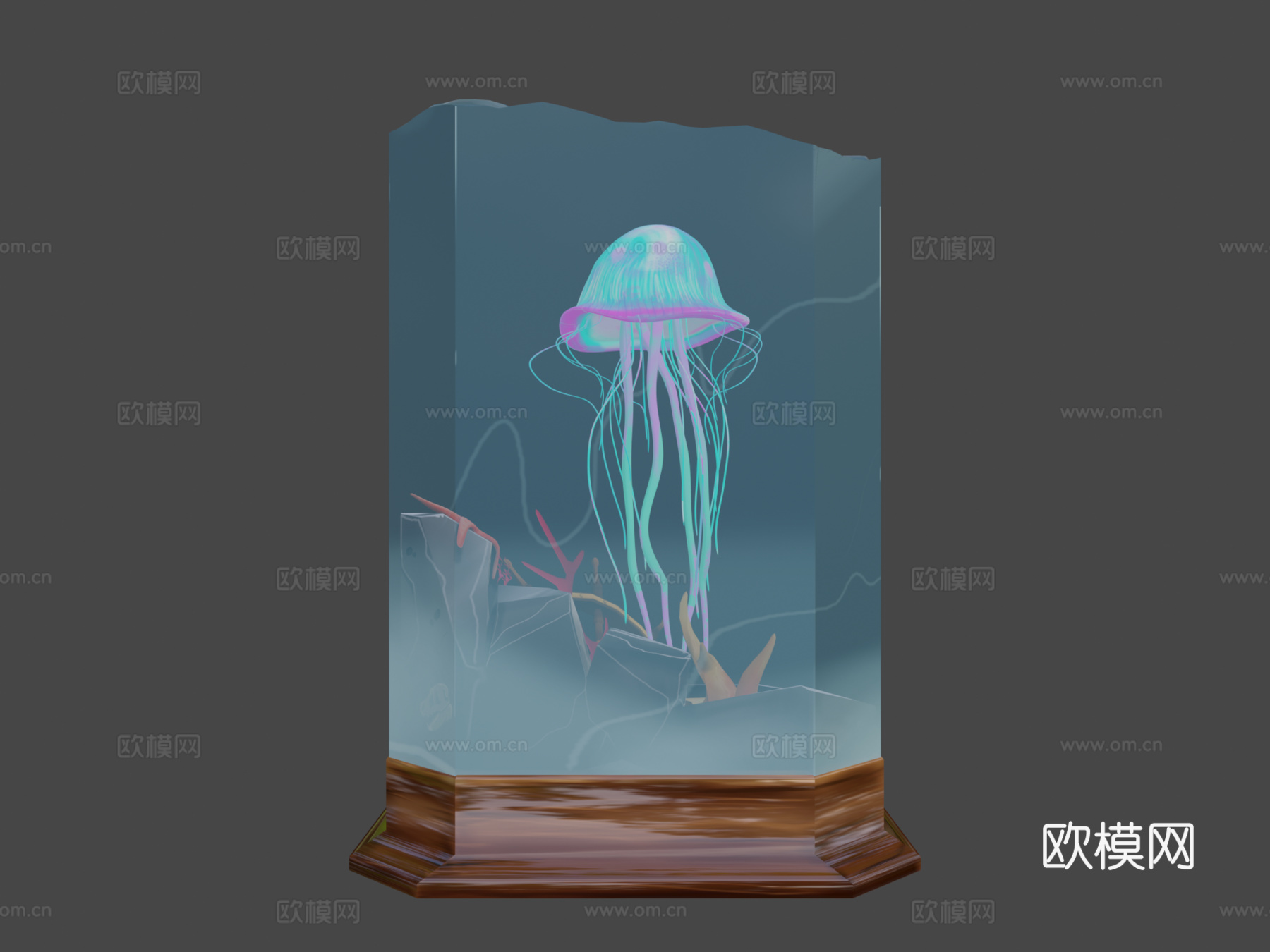 水母立体模型su模型