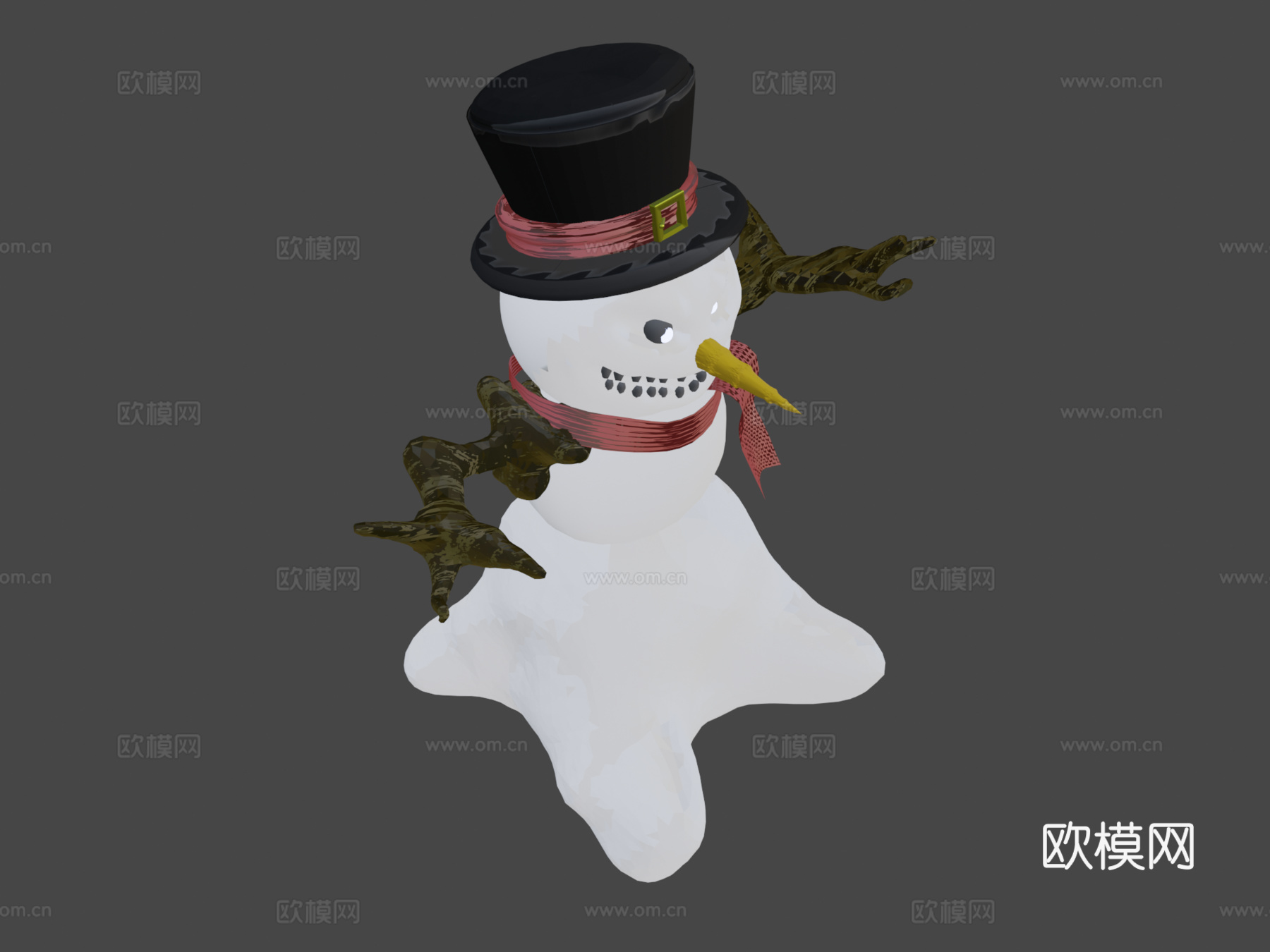 雪人su模型