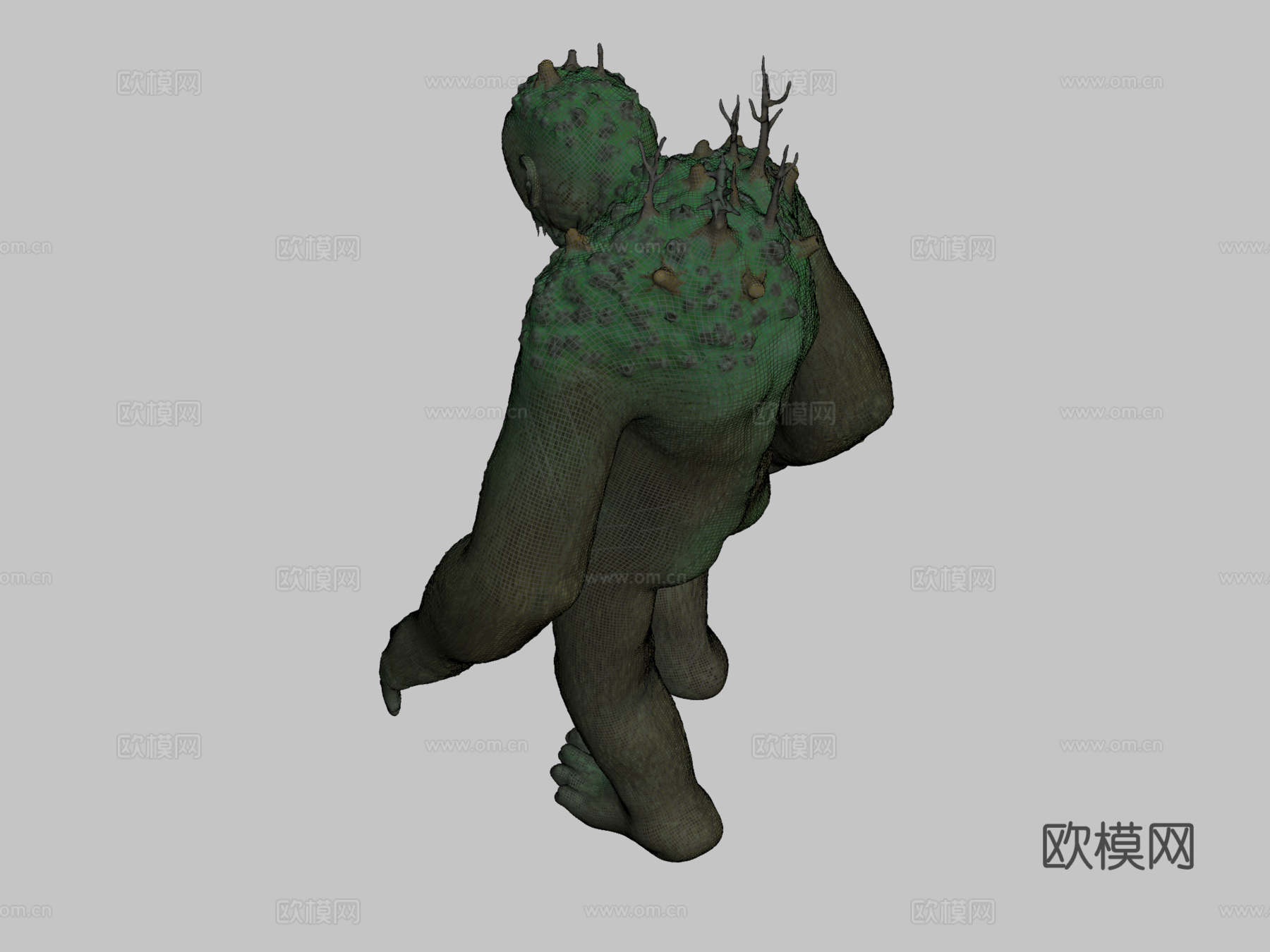 森林巨魔巨人su模型