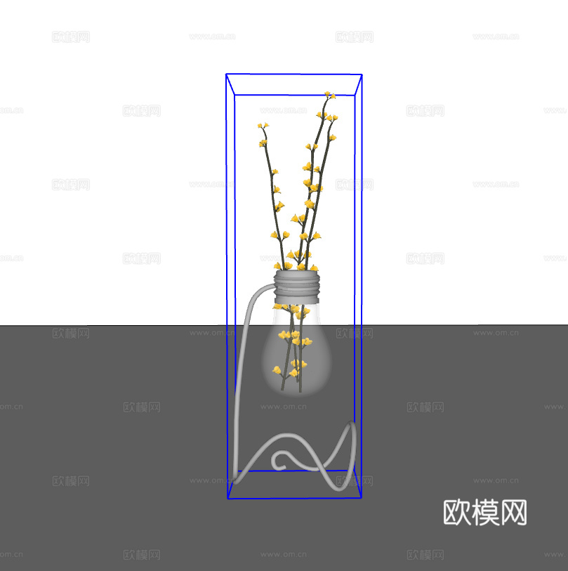 灯泡花瓶su模型
