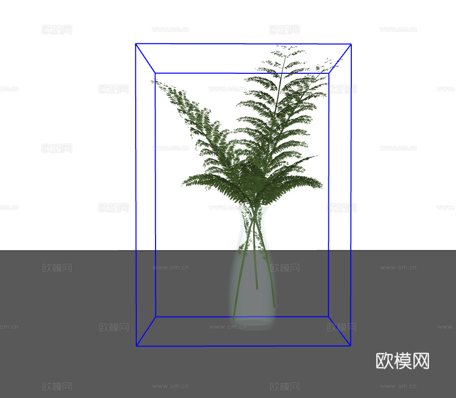 玻璃植物su模型