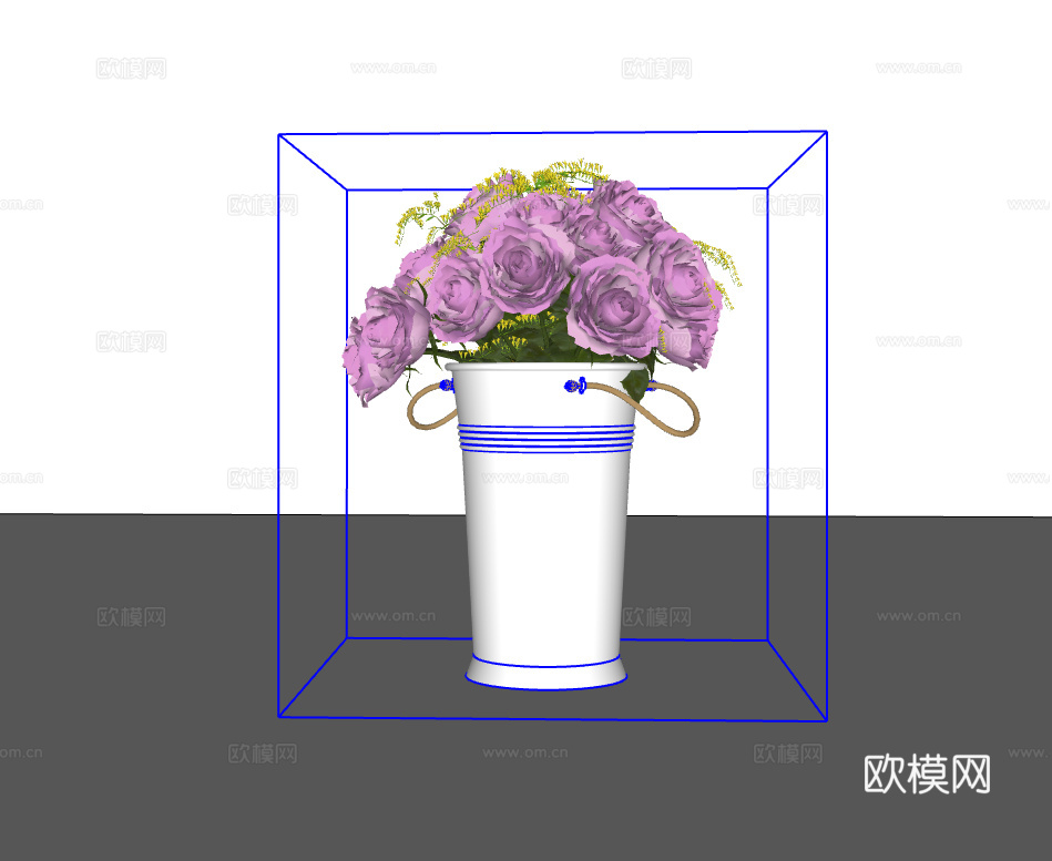 花卉摆件su模型
