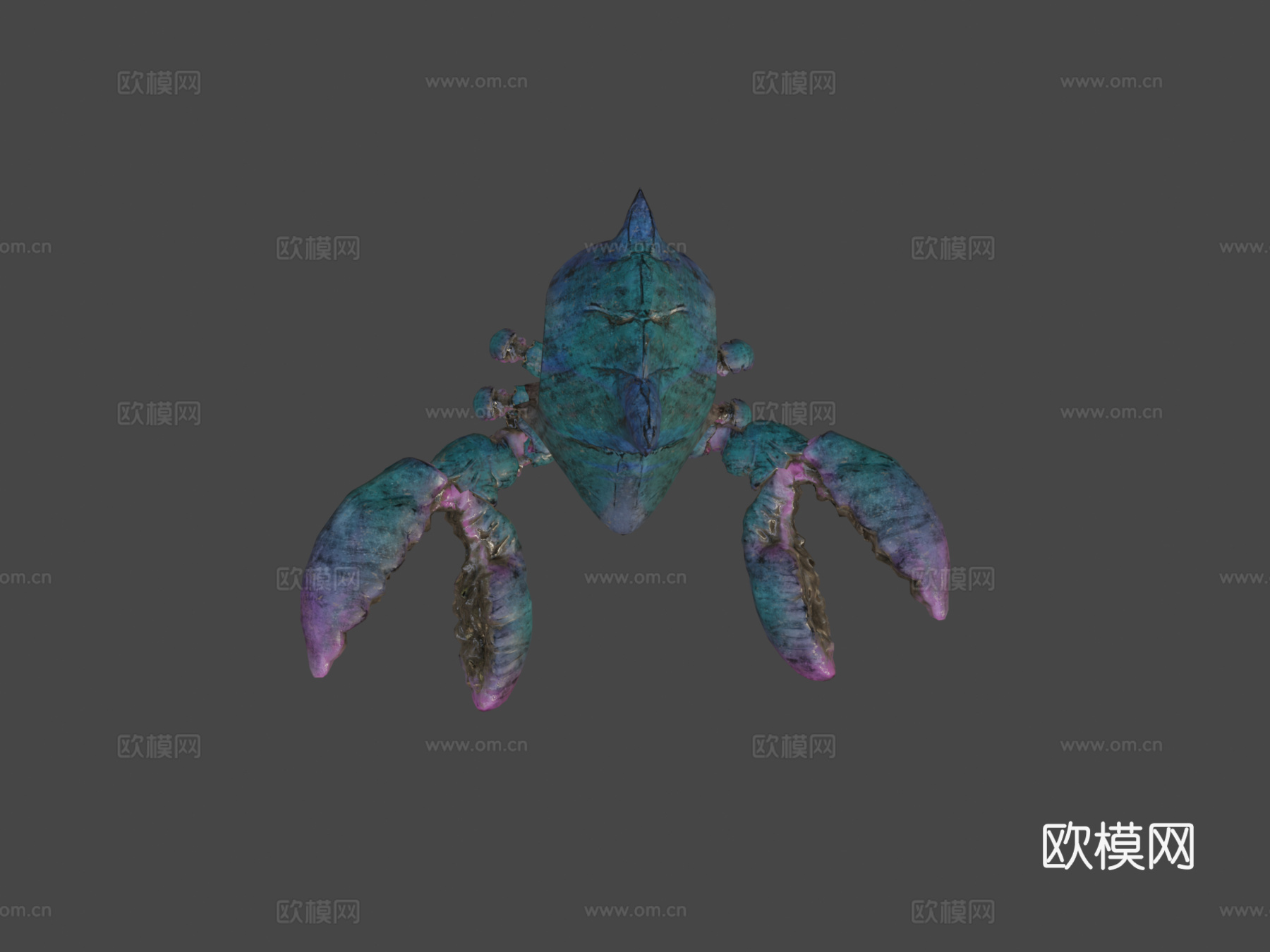生物盒螃蟹su模型