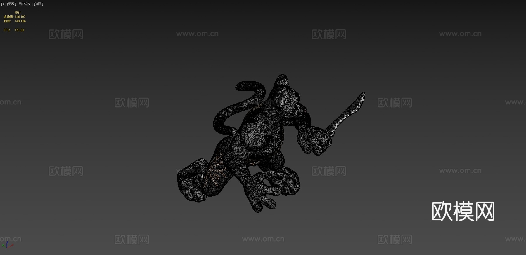 雪豹su模型下载（渲染图4）