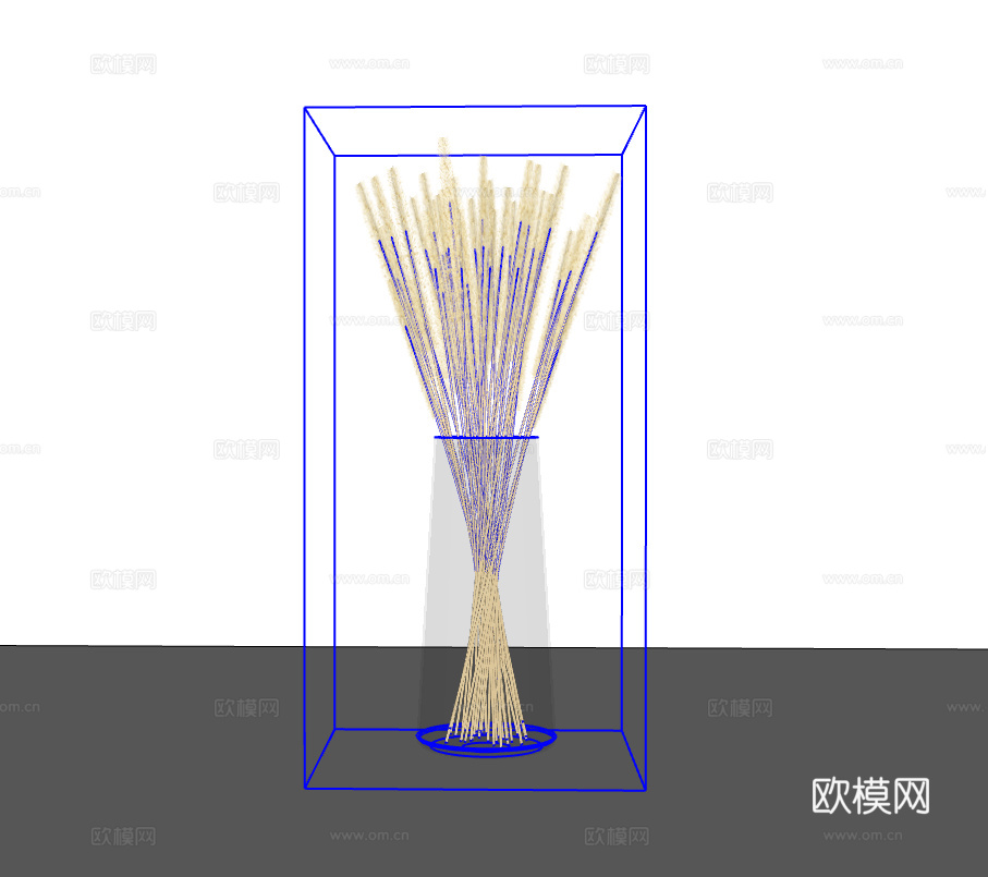 花卉摆件su模型
