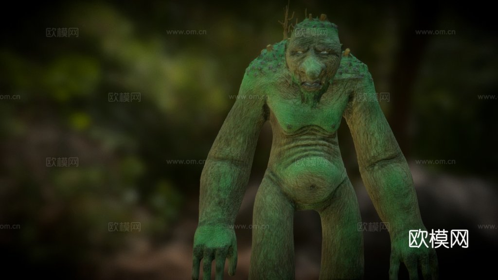 森林巨魔巨人su模型
