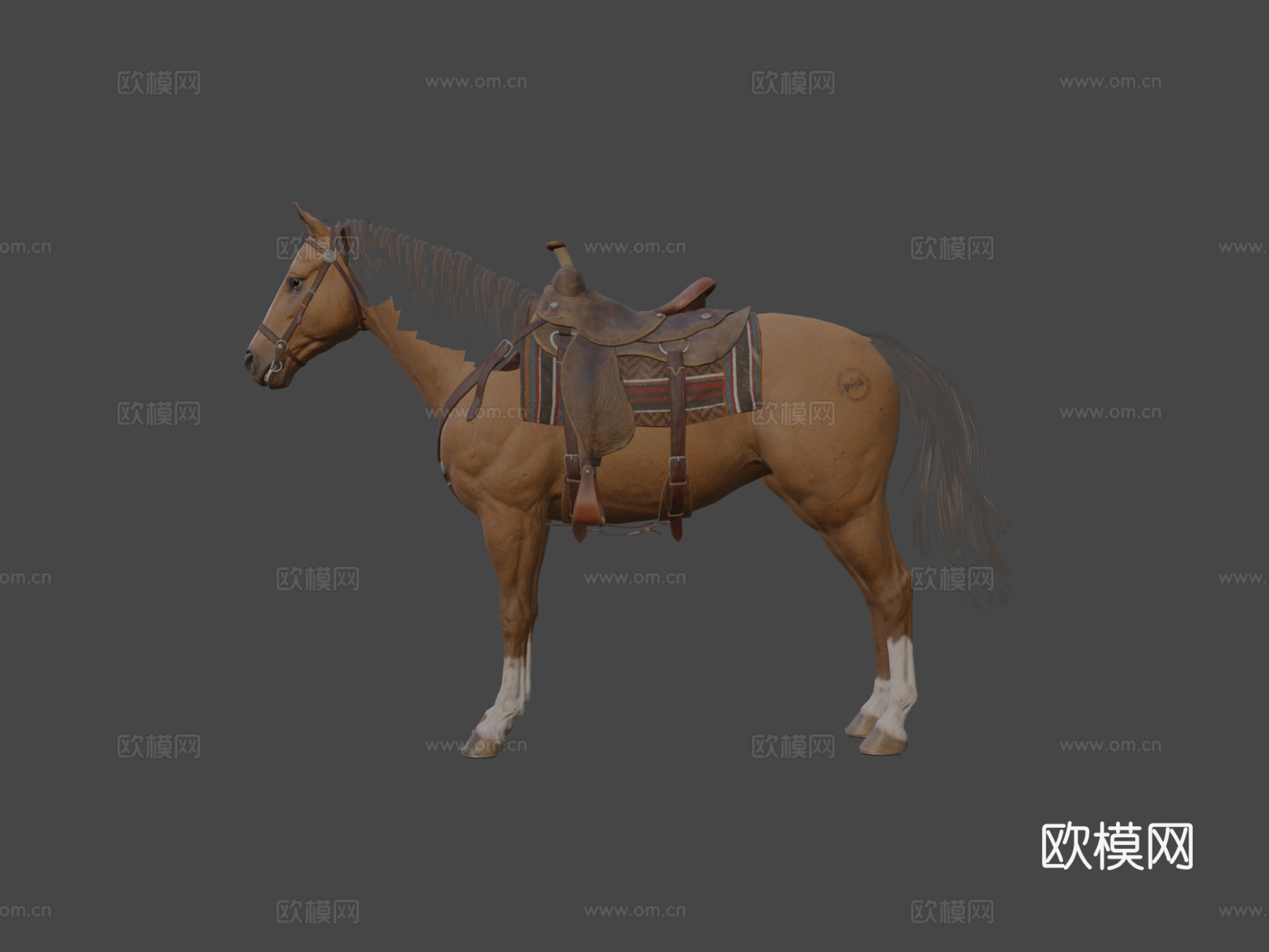 狂野西部马模型su模型