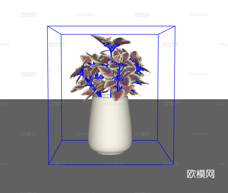 花卉摆件su模型