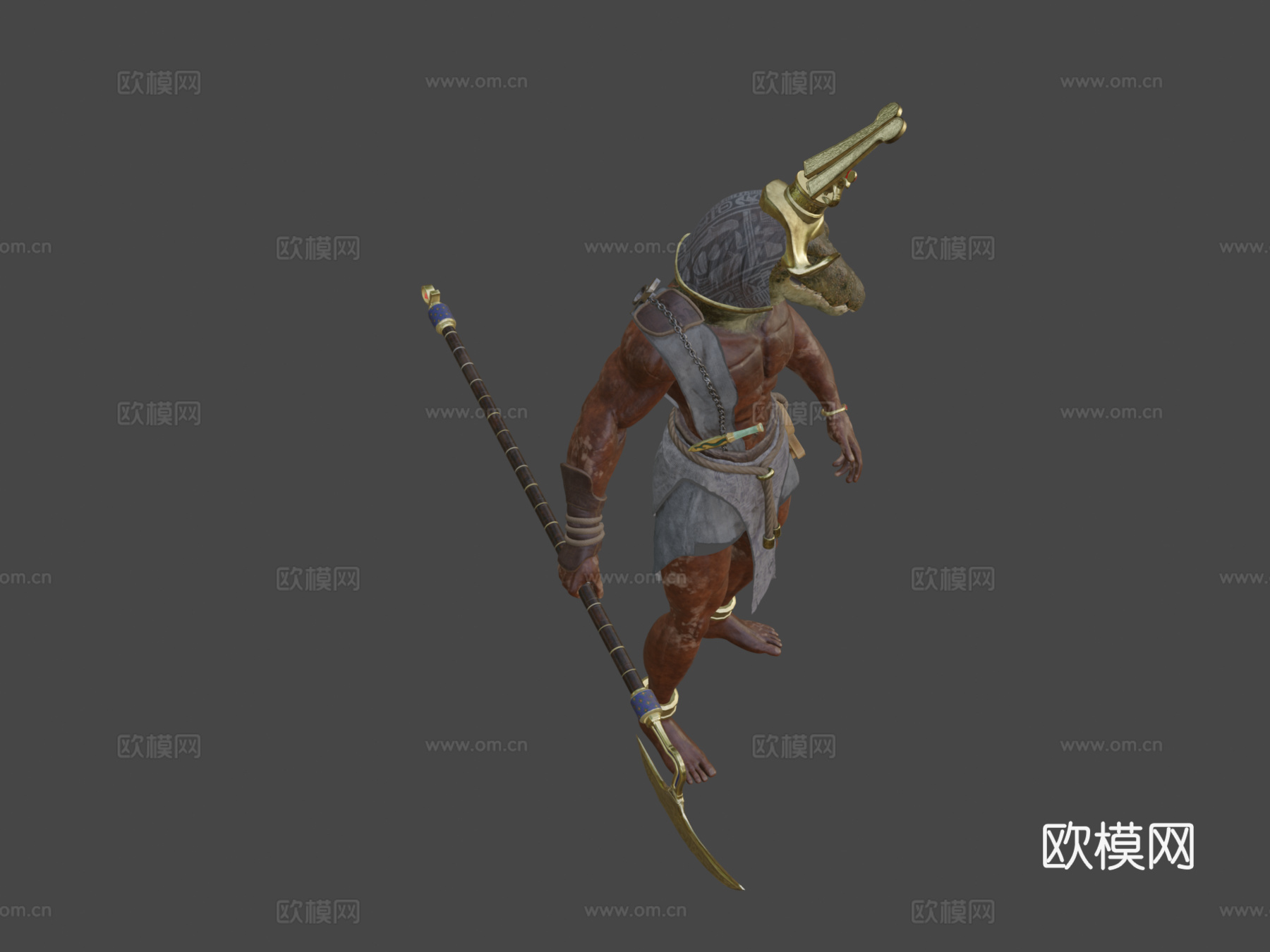 尼罗河创造者索贝克su模型