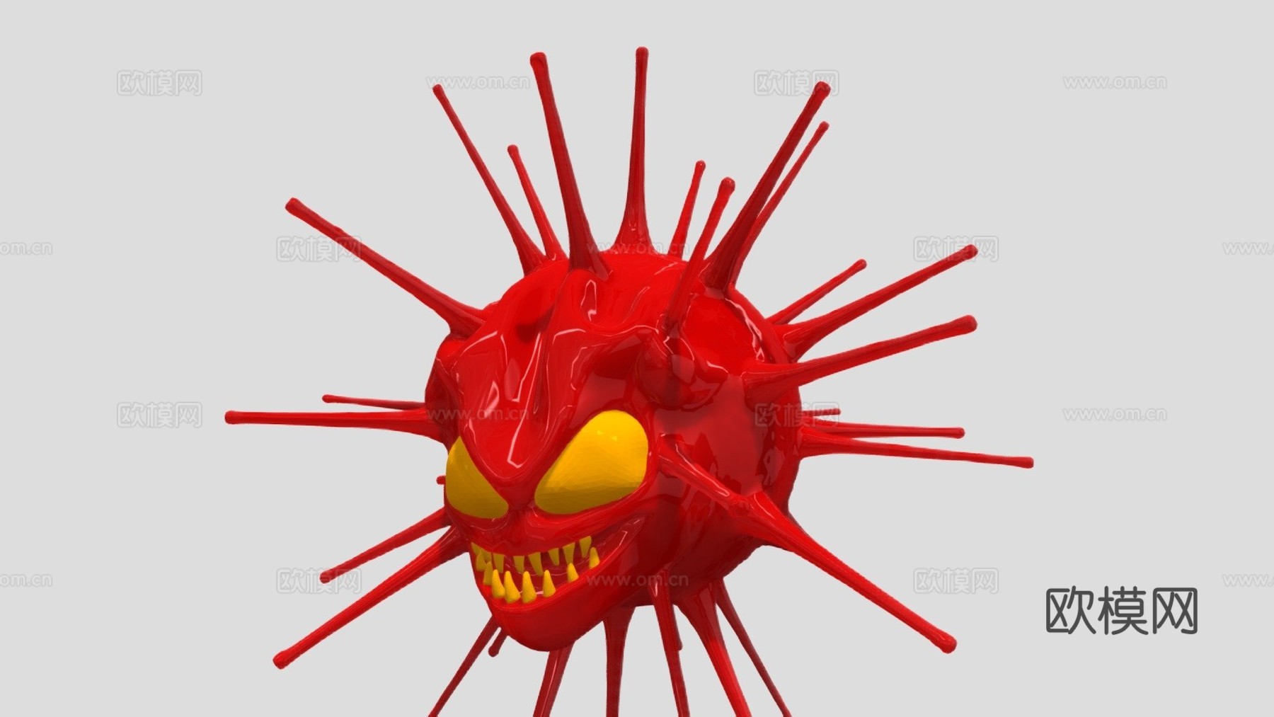 冠状病毒su模型下载（渲染图1）
