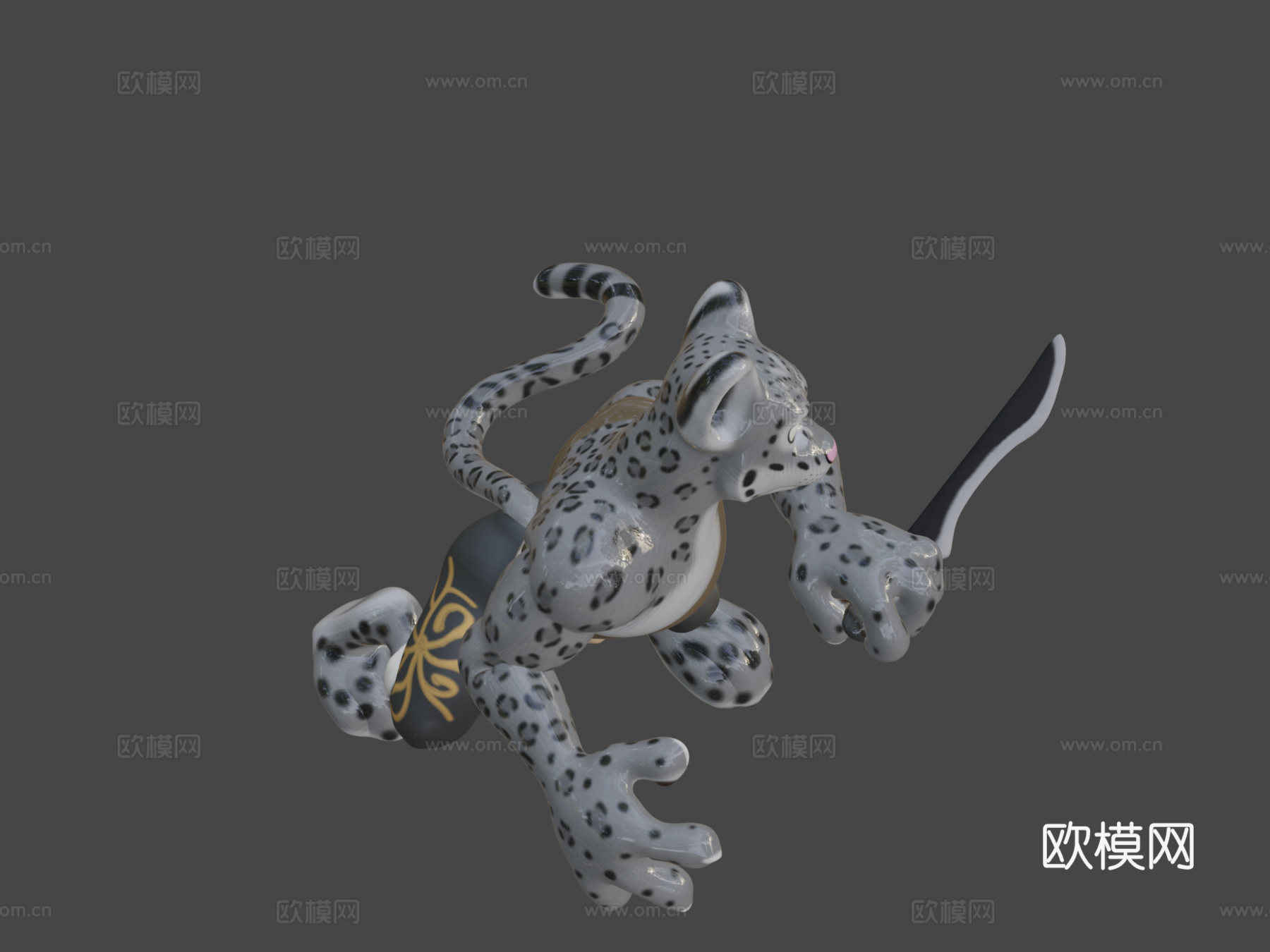 雪豹su模型下载（渲染图8）