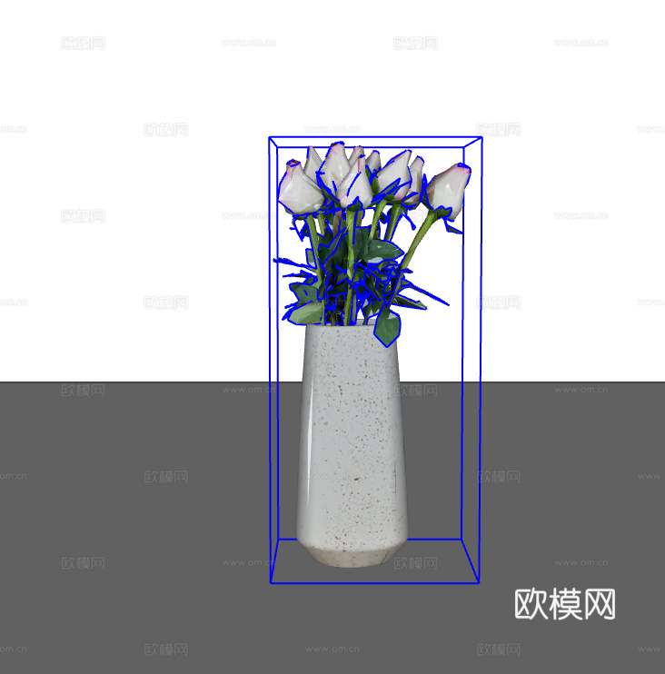 花瓶摆件su模型