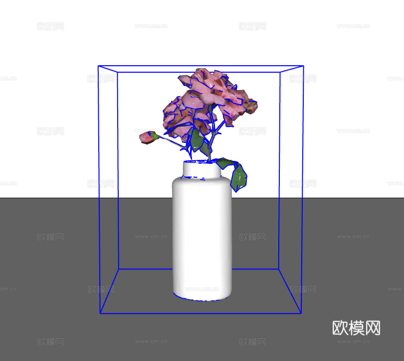 花瓶摆件su模型