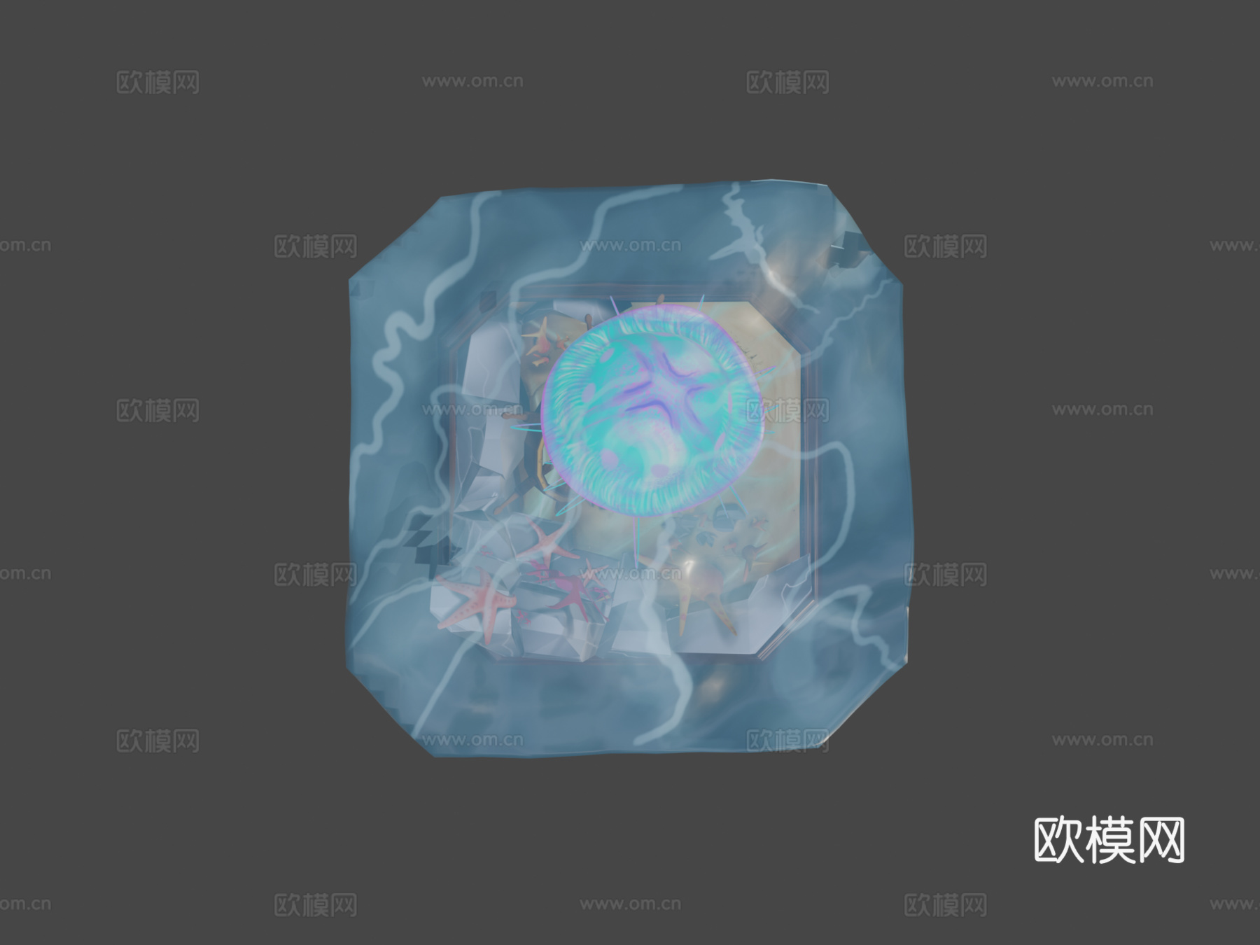 水母立体模型su模型