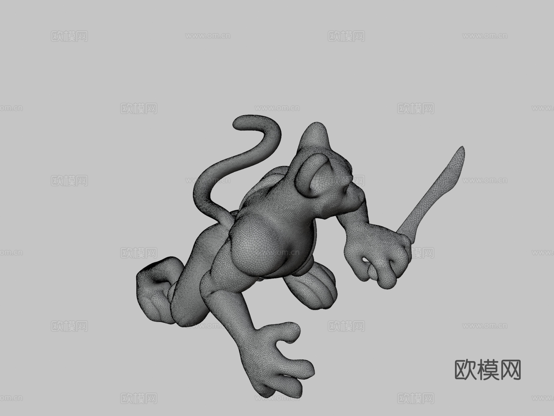 雪豹su模型下载（渲染图3）