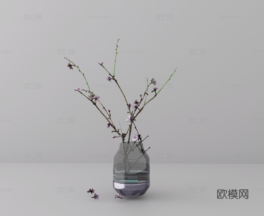 植物摆件su模型