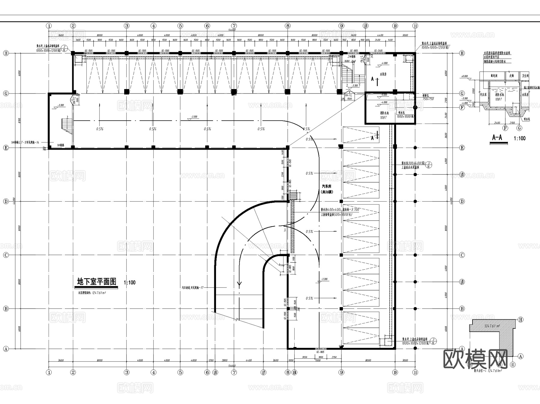 上饶县公安交局警大队指挥中心大楼建筑CAD施工图全套cad施工图
