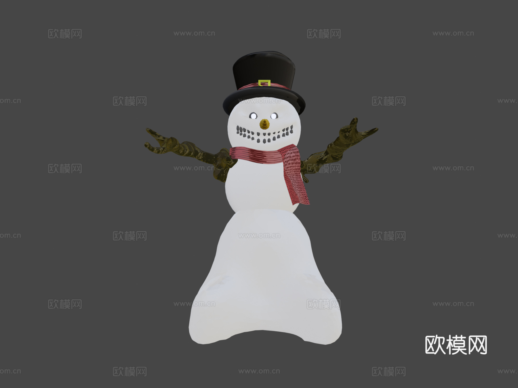 雪人su模型