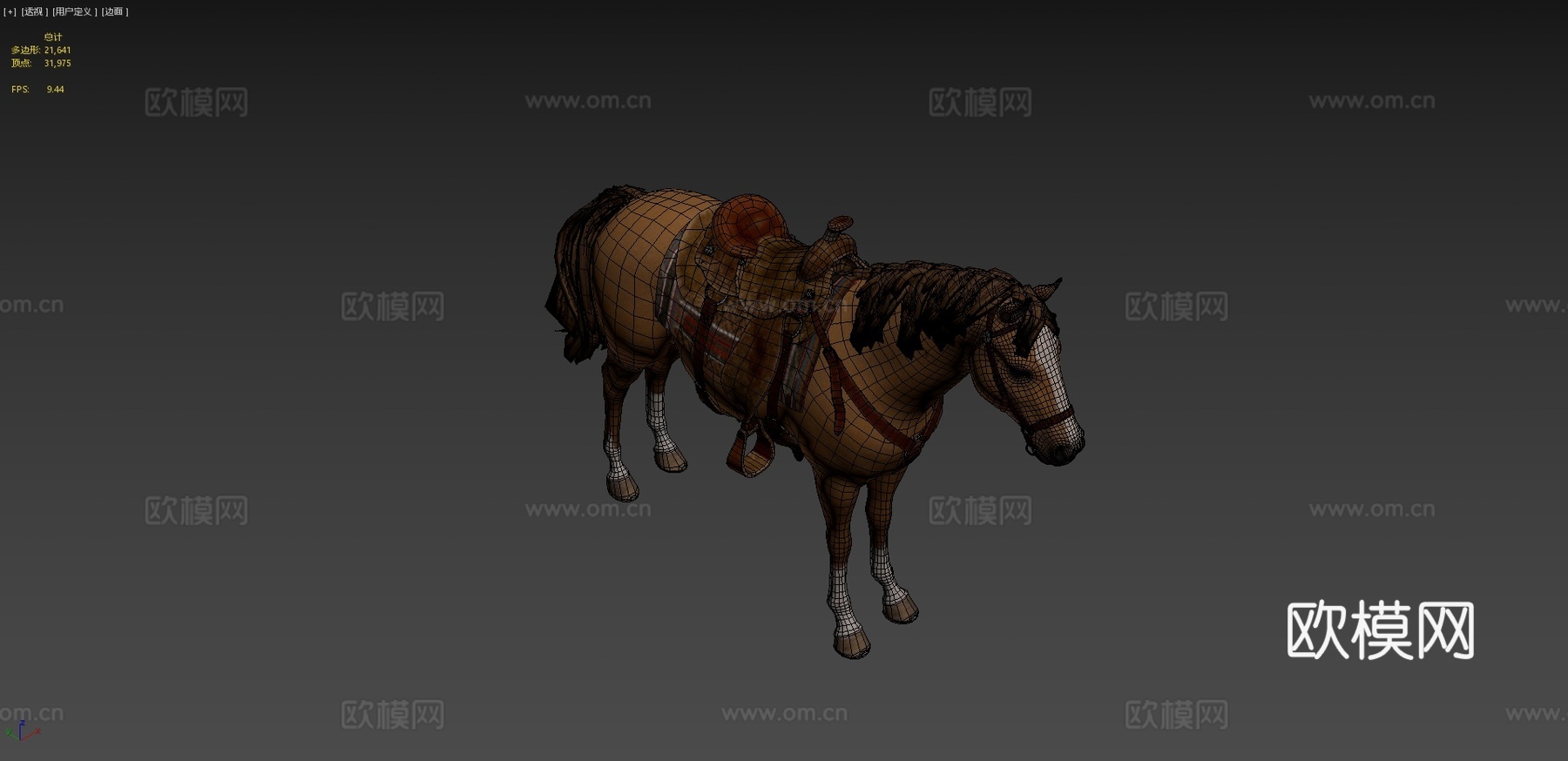 狂野西部马模型su模型