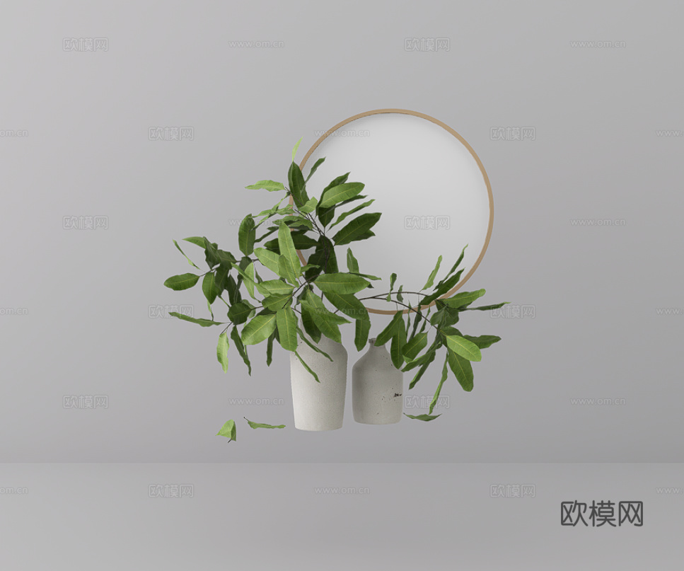 花卉摆件su模型