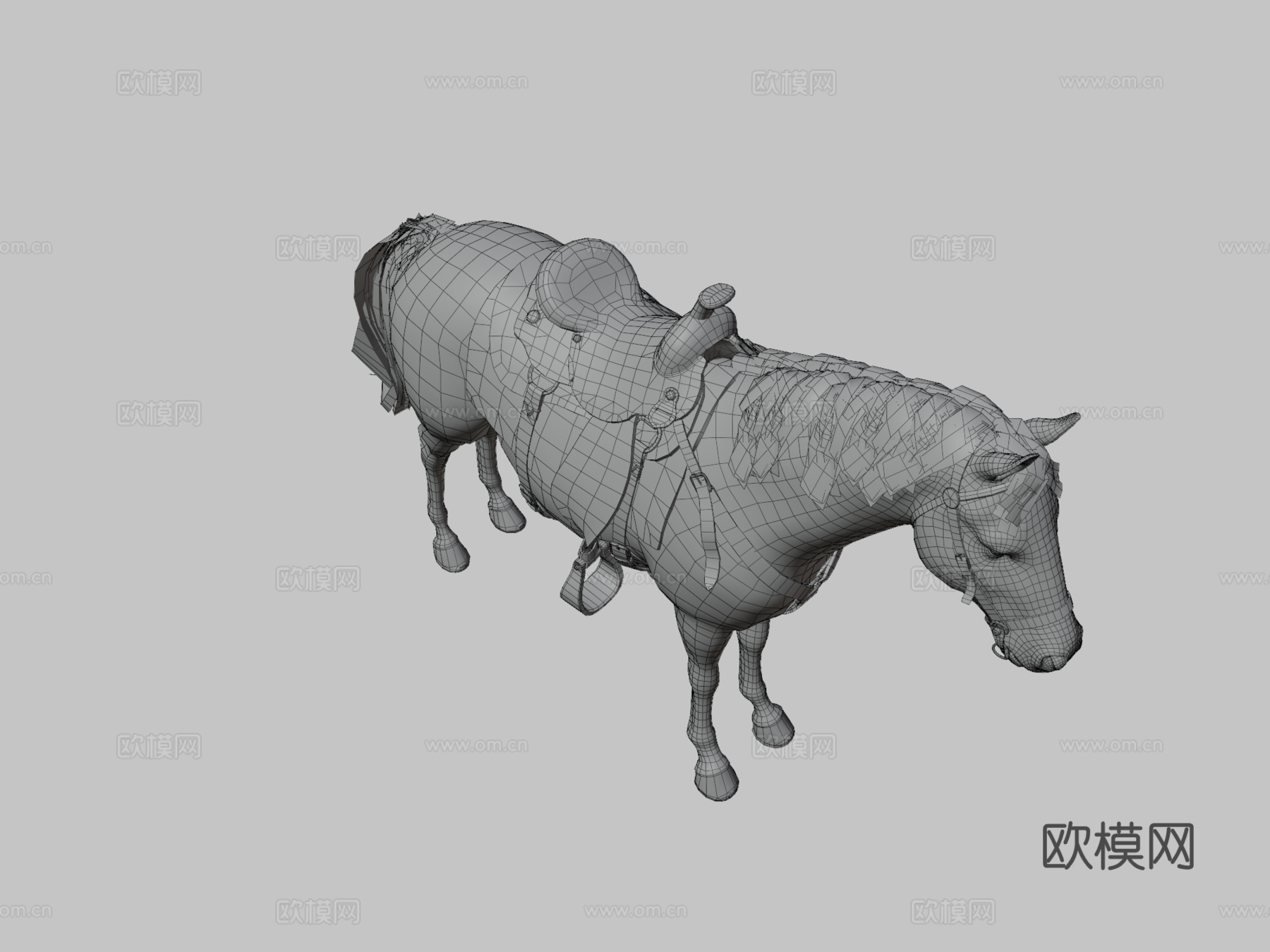 狂野西部马模型su模型