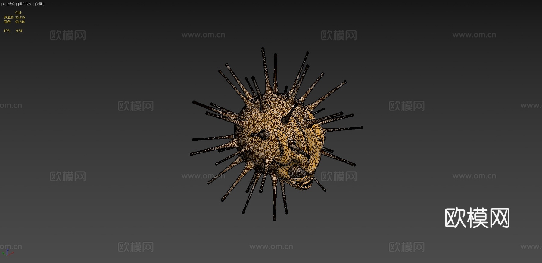 冠状病毒su模型下载（渲染图4）