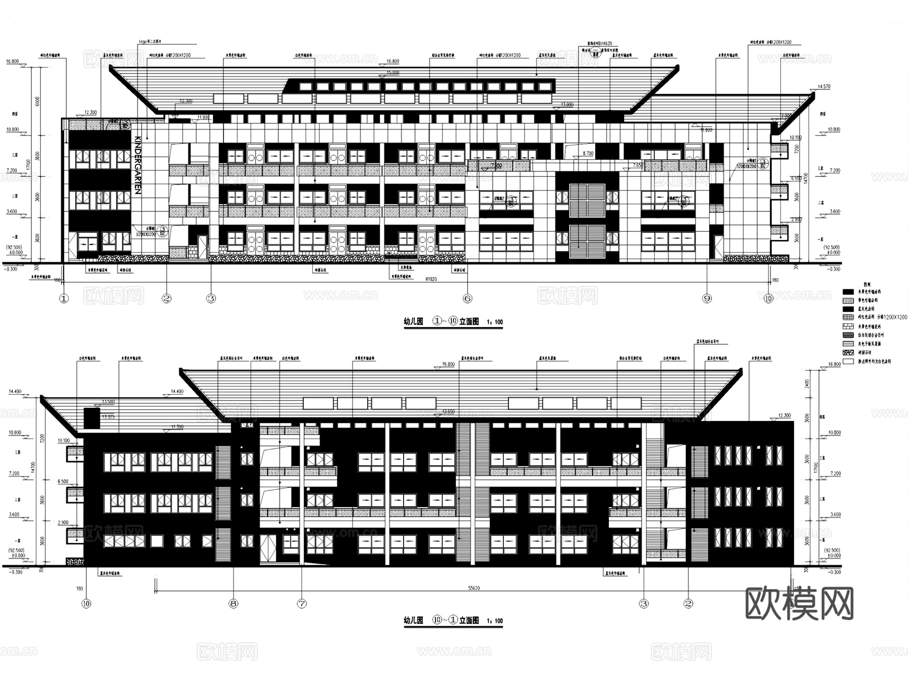 深圳龙华第三幼儿园建筑CAD施工图整套cad施工图