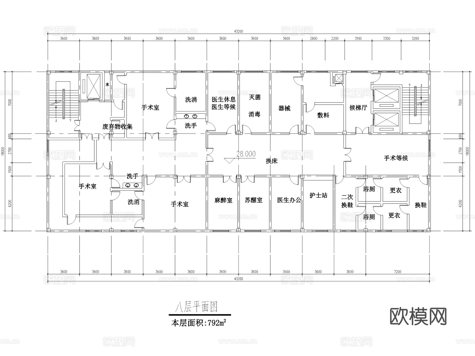 嵊州甘霖镇中心卫生院医疗建筑规划CAD施工图集+文本cad施工图