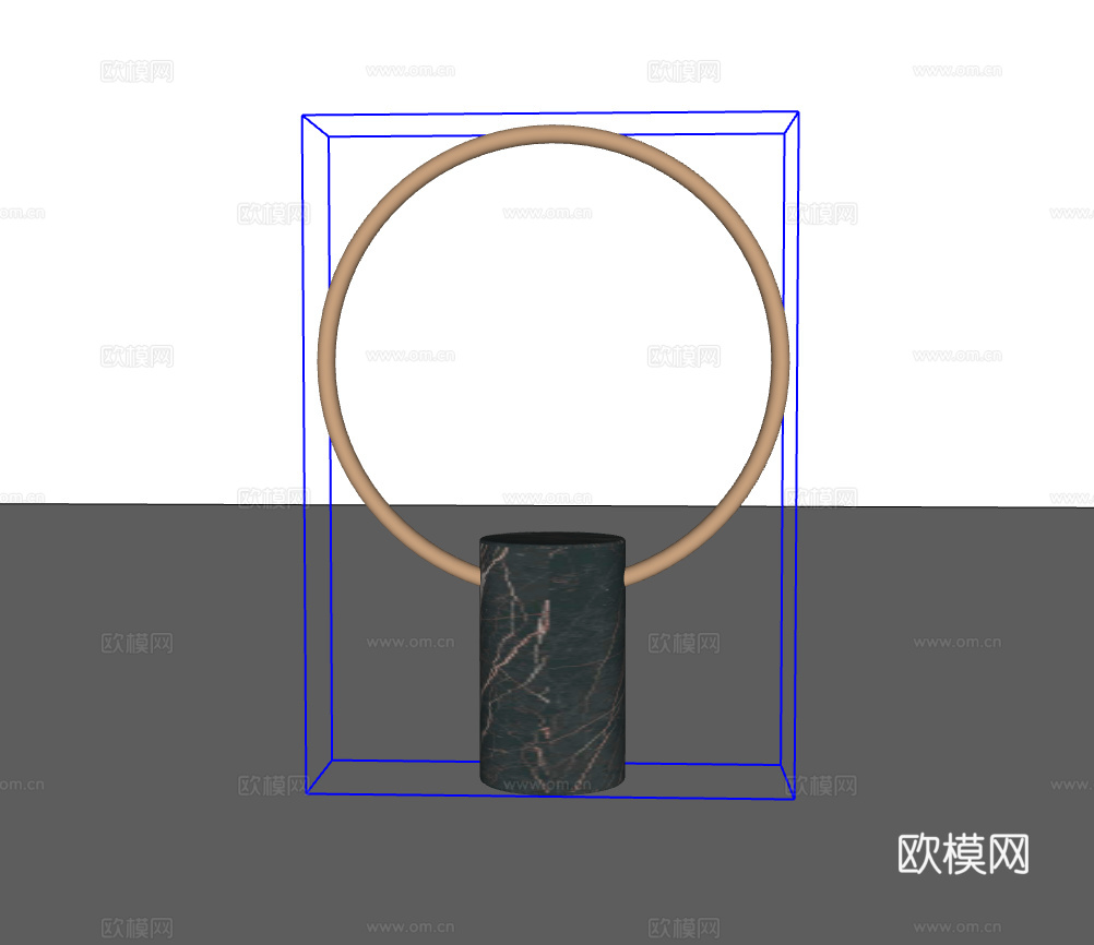 金属摆件su模型