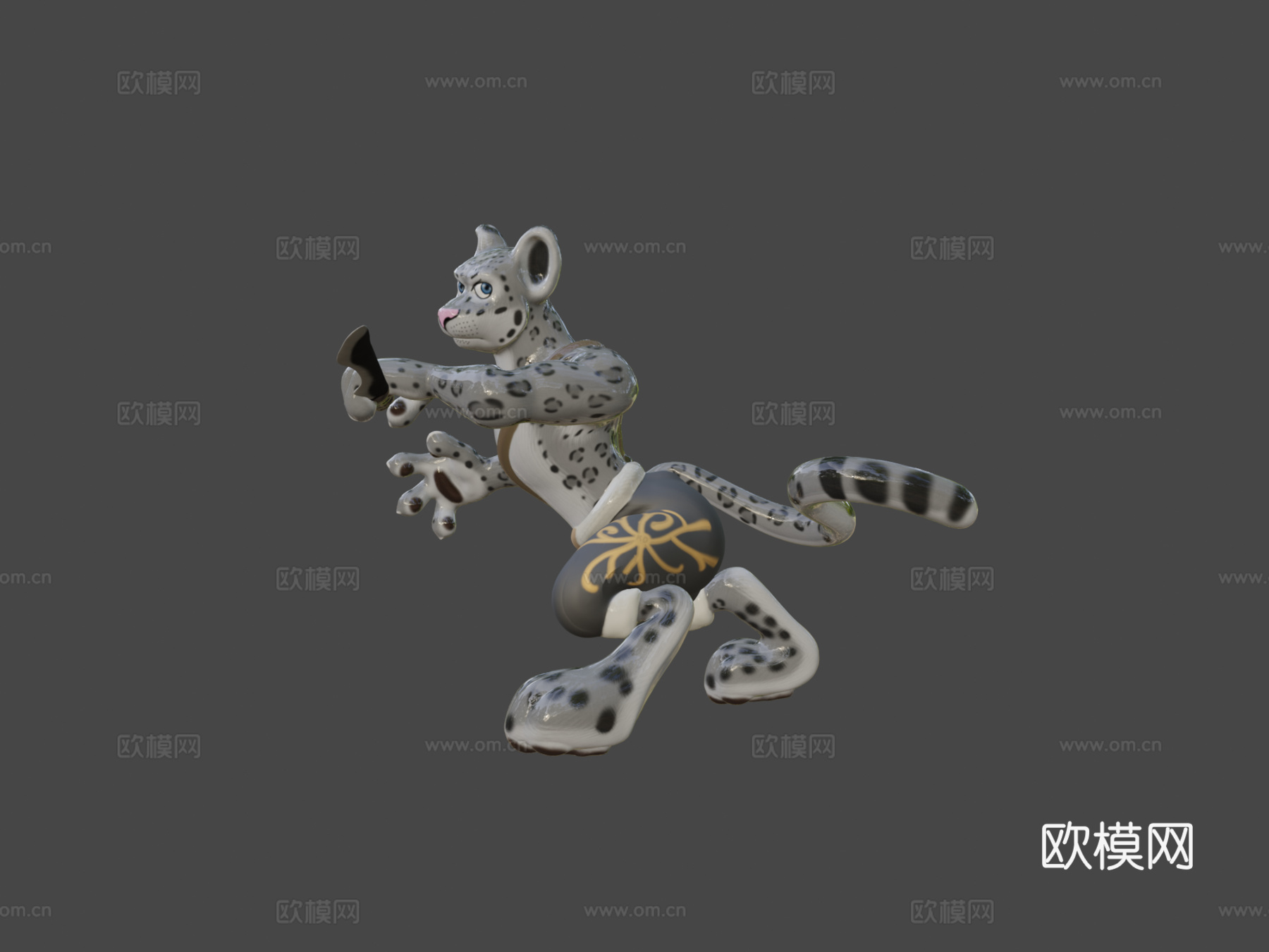 雪豹su模型下载（渲染图5）