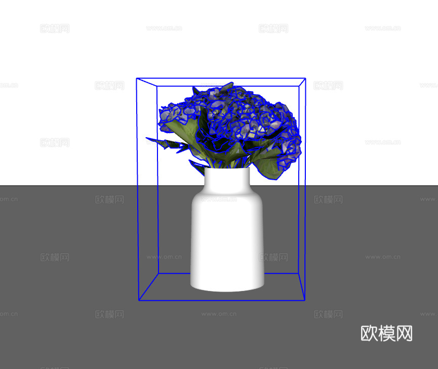 花卉摆件su模型