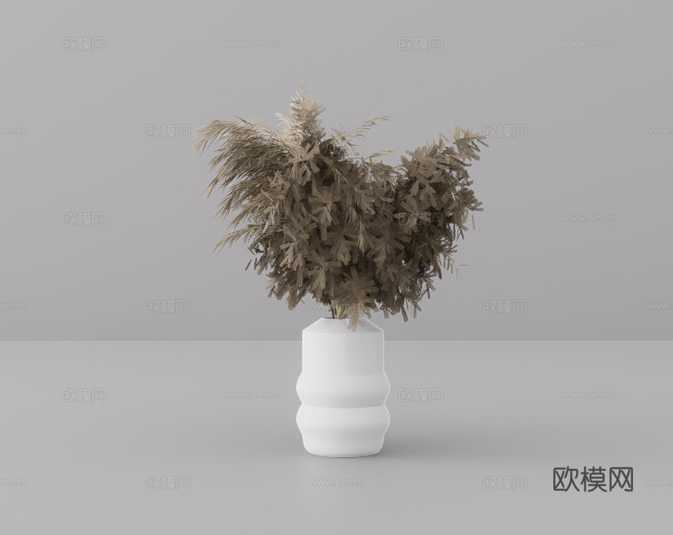 植物摆件su模型
