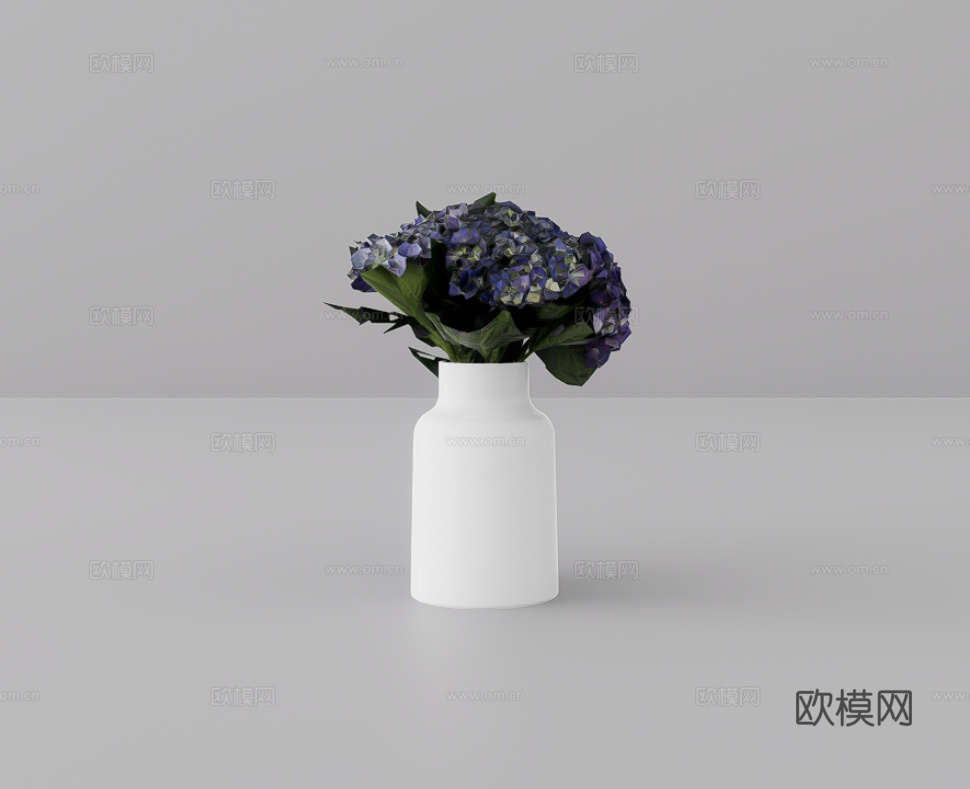 花卉摆件su模型