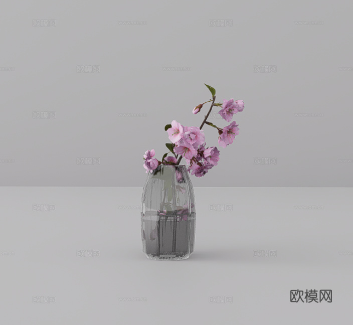 花瓶摆件su模型