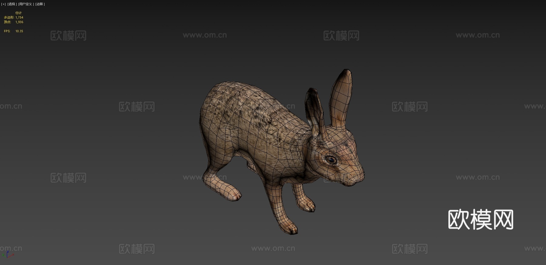 野兔su模型下载（渲染图4）