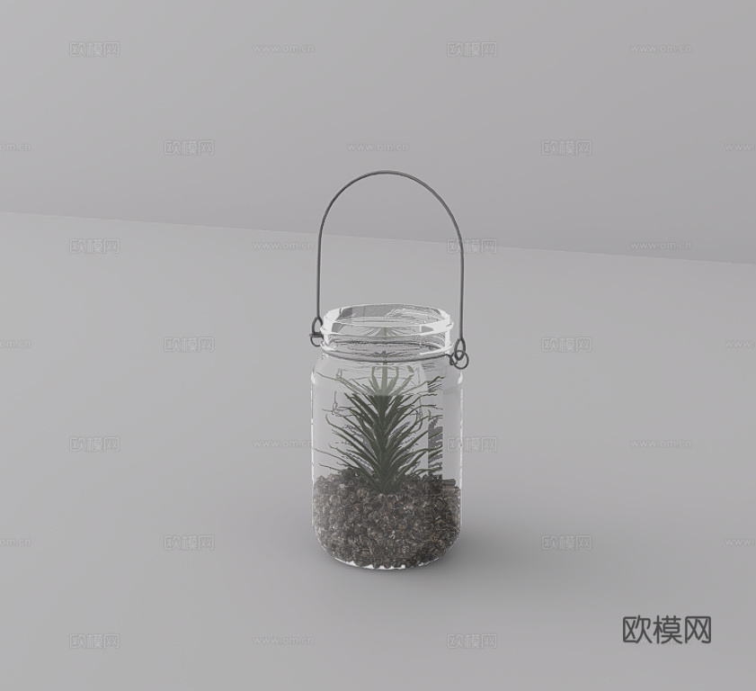 花瓶摆件su模型