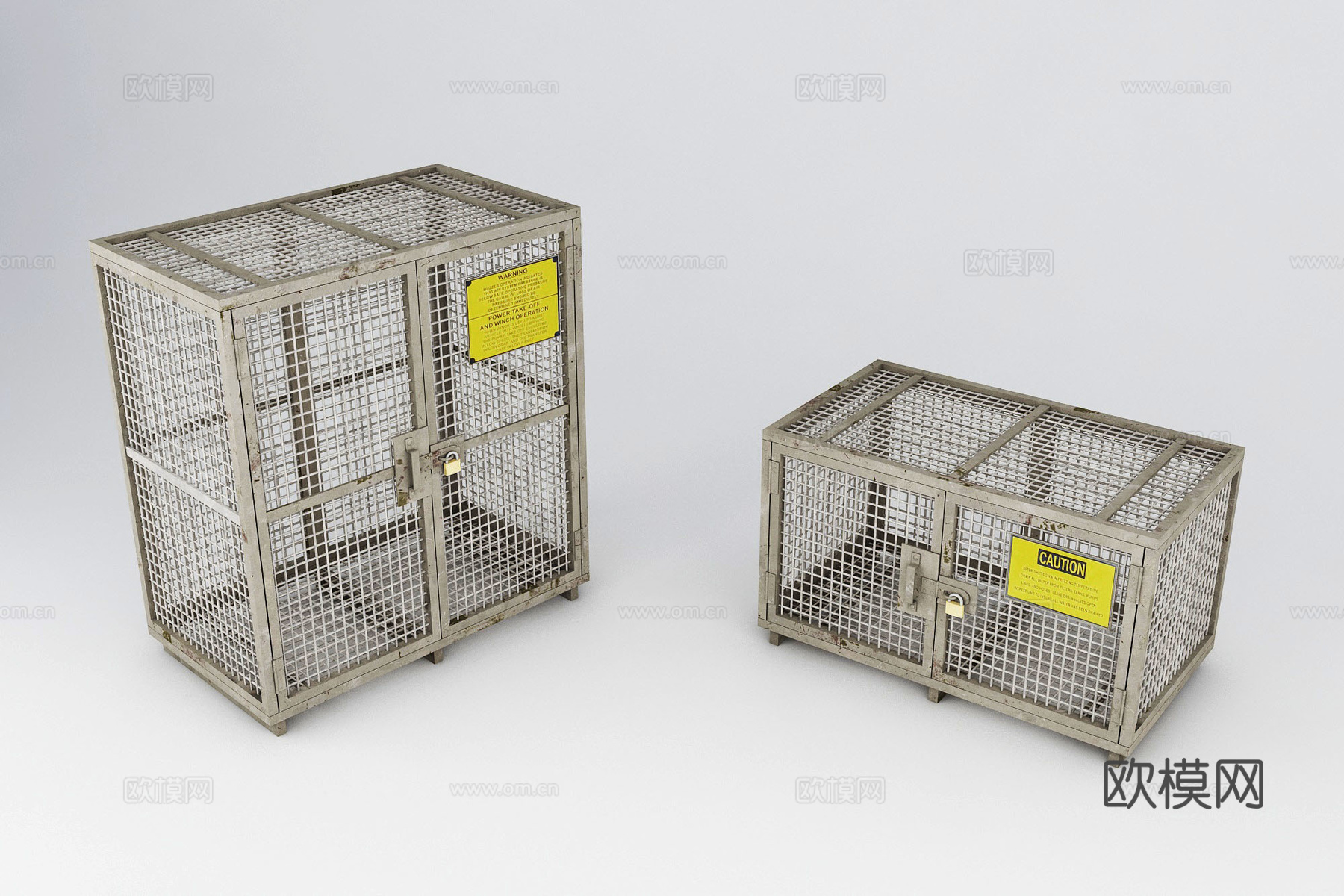 动物笼子 铁笼 金属笼子3d模型下载