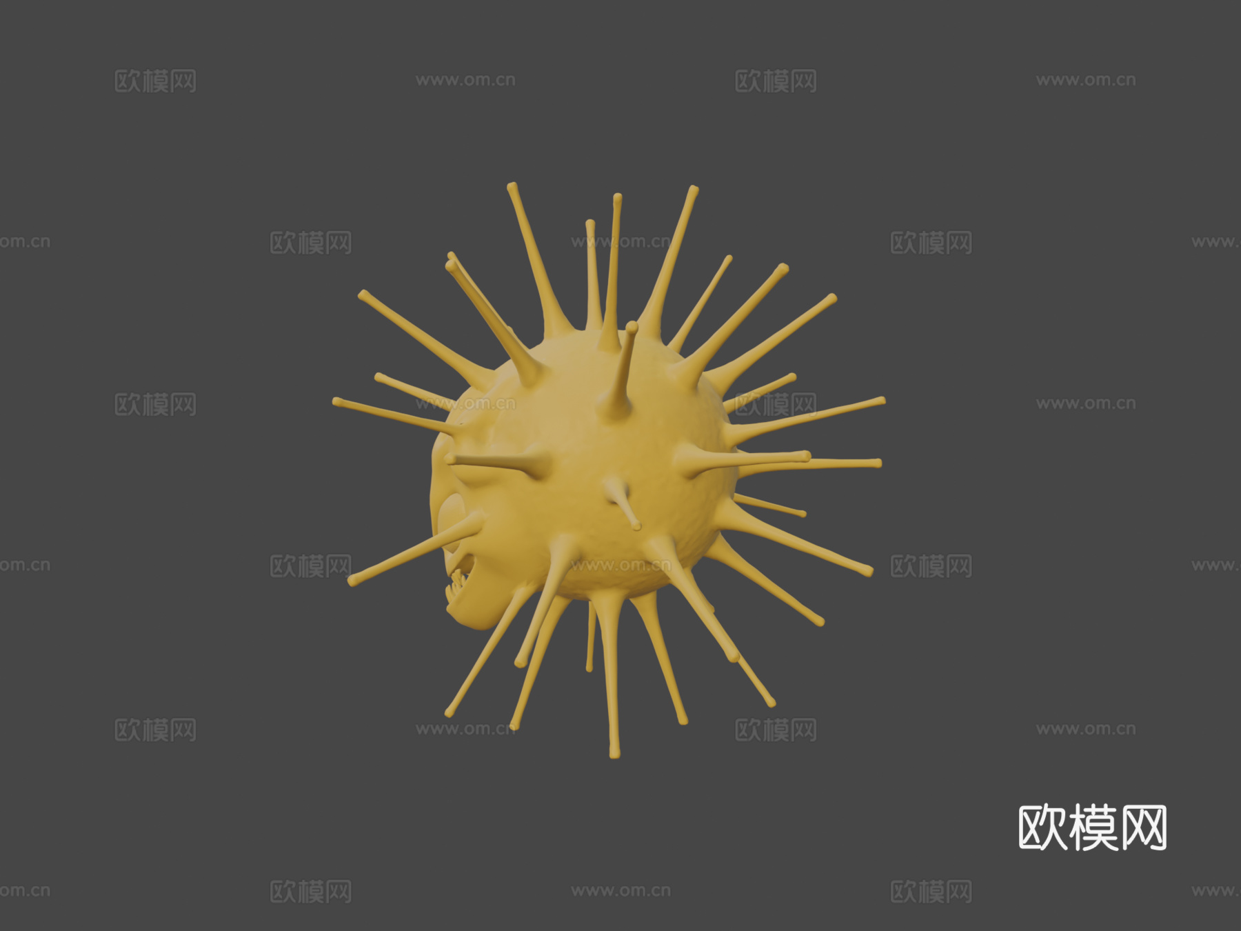 冠状病毒su模型下载（渲染图6）