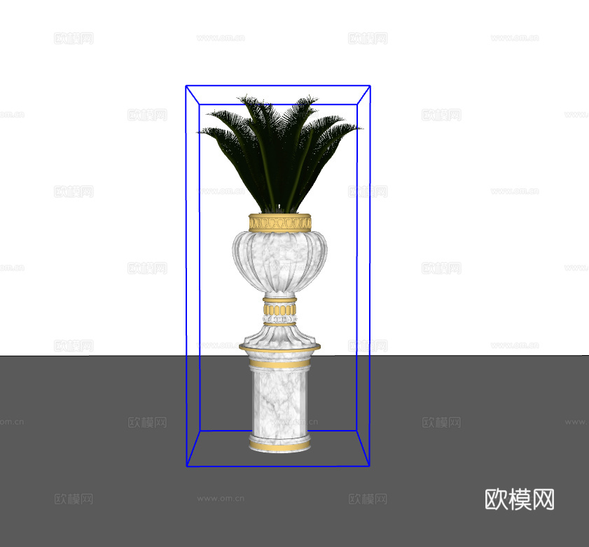 欧式植物su模型