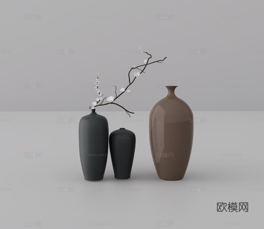罐子组合su模型