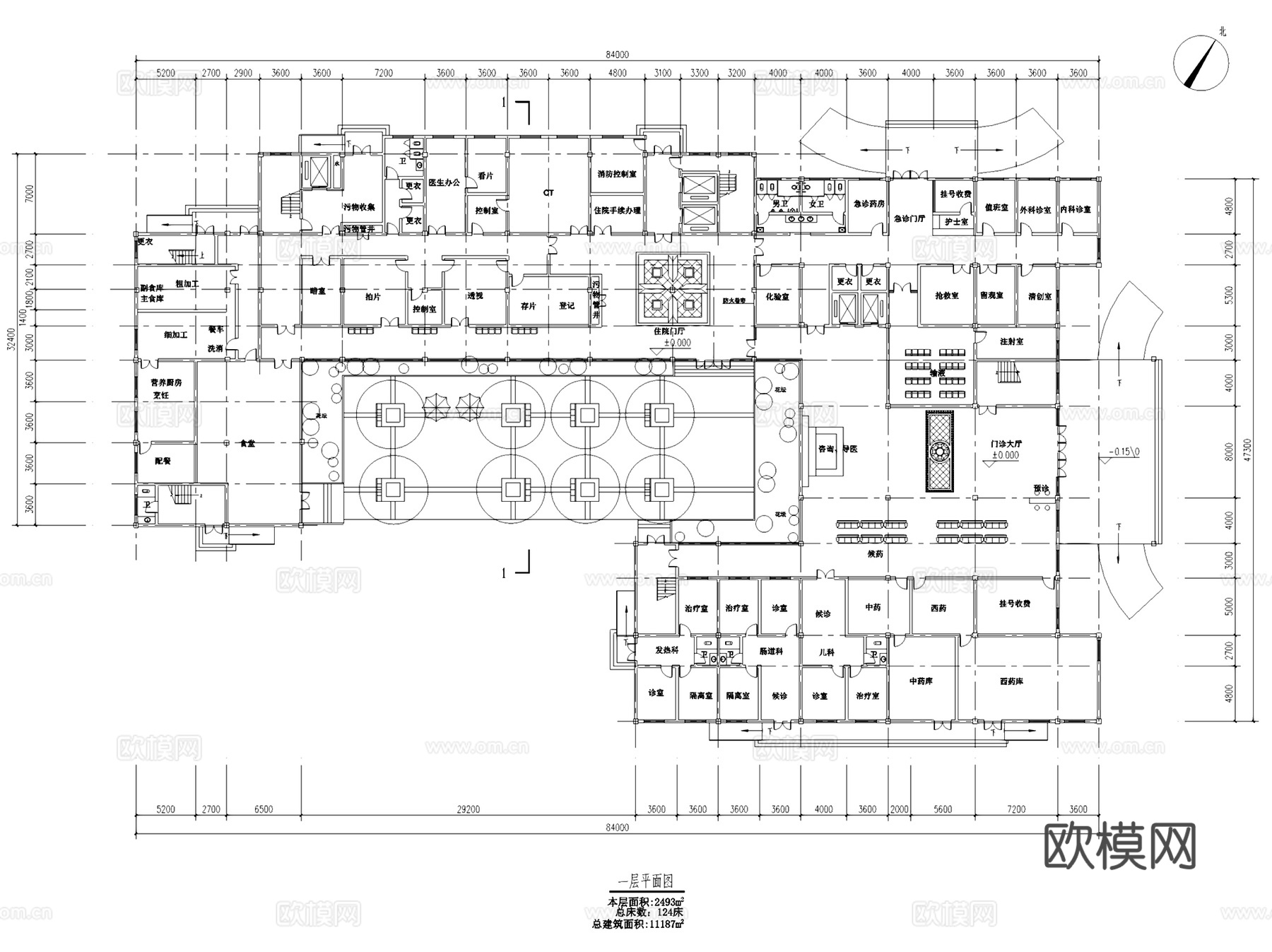 嵊州甘霖镇中心卫生院医疗建筑规划CAD施工图集+文本cad施工图