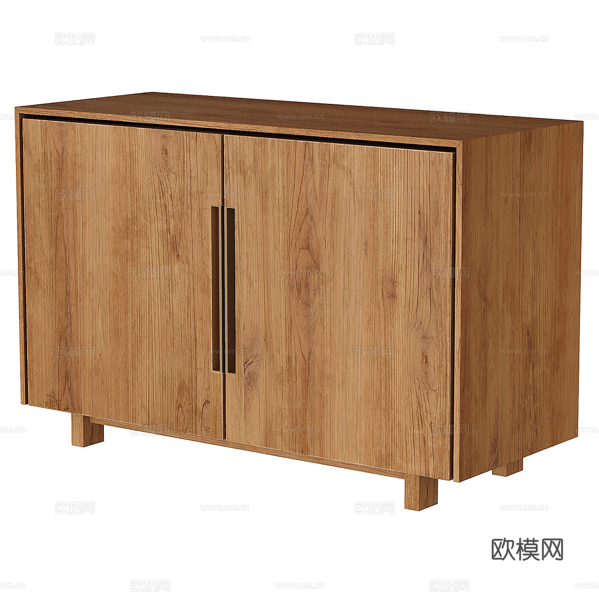 北欧简约边柜 餐边柜  装饰柜 木质装饰柜3d模型