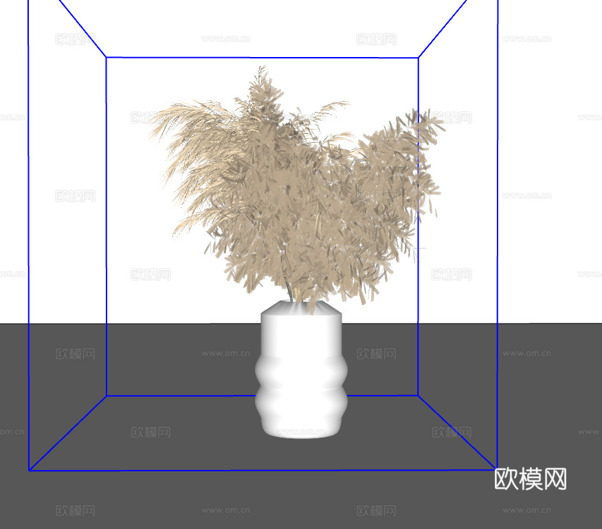 植物摆件su模型